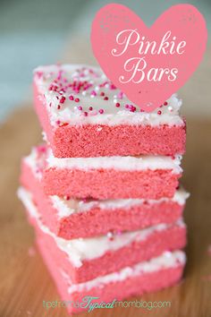 pinkie bars are stacked on top of each other