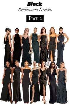 black bridesmaid dresses part 2