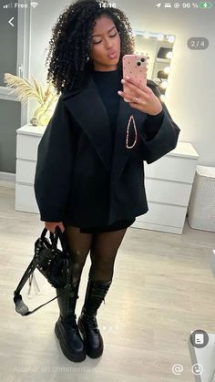 vêtements pour femmes capables 🙃 Outfit Date Night, Outfit Zara, Neue Outfits, Looks Black, Mode Inspo