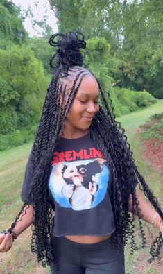 @THEBRIANNAA ☆ Christmas Hairstyles For Black Women, Natural Hair Braids, Black Girls Hairstyles, Pretty Hairstyles, Hair Inspo, Cute Hairstyles, Girl Hairstyles, Curly Hair, Natural Hair