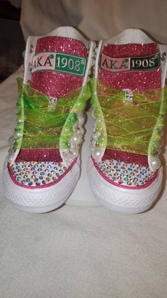 All Swarovski crystal products are used. Please leave size needed in notes to seller or inbox. Converse run a little big so PLEASE be sure of size as custom items are none refundable. Custom options are available. Mickey Shoes, Converse Run, Shoes Hack, Shoes Diy, Green Converse, Bling Shoes, Star Top, Womens Tie, Tie Shoes