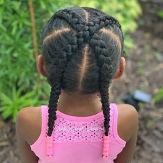 Simple Braids For Kids, Hairstyles For Little Black Girls Easy, Kiddie Hairstyles, Black Baby Girl Hairstyles, Baby Girl Hairstyles Curly, Cute Toddler Hairstyles