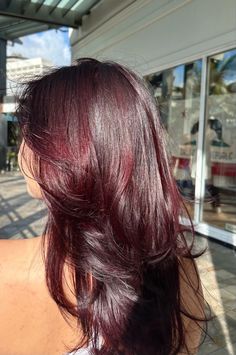 Cherry Bombshell: Gorgeous Hairstyles to Showcase Your Red Locks Red Purple Hair, Cherry Hair Colors, Cherry Red Hair, Wine Red Hair, Hair Tint