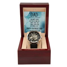 Happy Father's Day Gift Openwork Watch Architect Gift, Personalized Watches, Watches Unique, Best Husband, Dad Birthday Gift, Mens Luxury, Watch Gifts, Dad Birthday, Luxury Watches For Men