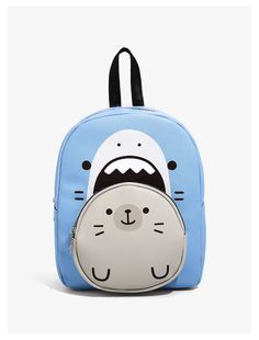 Samezu Sharks Jaggy & Yummy Figural Mini Backpack Samezu Shark, Shark Clothes, Shark Accessories, Shark Bag, Shark Backpack, Shark Girl, Plush Backpack, The Great White, Shark Birthday