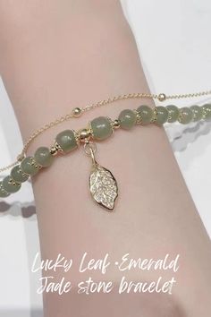 ❤️We are on a mission to bring a little bit of magic to mindful and strong women around the world with jewelry which speaks, elevates and nurtures our mind, body and soul. Be Selfish, Lucky Leaf, Be Rich, Women Around The World, Mind Body And Soul, Attract Wealth, Jade Stone, Body And Soul, Stone Bracelet