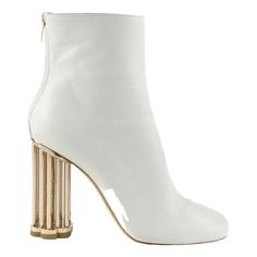 I Bought These At The Nyc Flagship Ferragamo Store And Wore Once. It Was A Rare Boot. Butter Soft Snowy White Leather Ankle Boots Sitting Atop A Gold Cage Heel With Ferragamo Engraving In The Inside. I Paid $1200 For Them And Cannot Wear Since I Broke Both Ankles. Euc. Worn Once To Dinner. Size 38.5 European. Really Comfortable And Gorgeous. As Always, Luxury Beauty Freebees! Xoxo Elegant White Evening Boots, Luxury Boots With Branded Heel Counter For Spring, Luxury Formal Boots For Spring, Elegant White Heeled Boots For Formal Occasions, Luxury Heeled Boots With Reinforced Heel For Spring, Luxury Leather Sole Boots For Spring, Luxury Spring Boots With Leather Sole, Luxury Evening Heeled Boots For Spring, Luxury White Party Boots