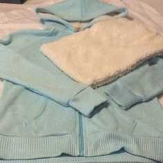 Nwot. Never Worn. Zip Up Hoodie With Neck Or Hand Fuzzy Wrap. Hood Has Fuzzy On The Inside. Very Pretty Turquoise Color. Turquoise Color, No Boundaries, Zip Up Hoodie, Blue Cream, Boundaries, Zip Ups, Color Blue, Coats Jackets, Jackets & Coats