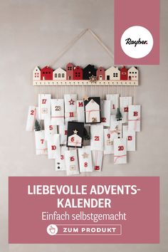 Ein liebevoller Adventskalender.

Das Warten auf das Christkind kannst du deinen Liebsten mit einem selbst gebastelten Adventskalender versüßen. 
Die Häuserleiste hat 24 Löcher zum Befestigen der Päckchen, welche du mit kleinen Überraschungen befüllen kannst. #rayher #rayherhobby #justcreate #adventskalender #vorweihnachtszeit Diy Set, Sausage Dog, Advent Calendar, Advent, Kindergarten, Things To Do, Novelty Christmas, Christmas Ornaments, Holiday Decor