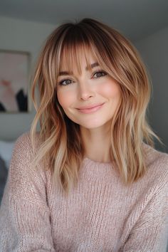 27 Chic Hairstyles for Thin Straight Hair You Need to Try in 2024 – CreativeBooster Rose Gold Highlights