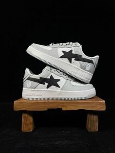 A BATHING Ape Bape Sta Low Top Sneaker Grey Black