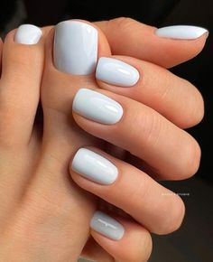 Nagellack Trends, Cute Gel Nails, White Nail, Manicure Y Pedicure, Chic Nails, Short Acrylic Nails