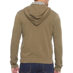 Whether you have a travel day or are out for your daily walk, move comfortably in mutual weave's men's long-sleeve zip hoodie. This hooded sweatshirt is made from soft cotton french-terry with recycled fabric and is cut for a regular-fit with side slip pockets. Complete your casual look with joggers and a tee.Closure Type: ZipperFit: Regular FitNeckline: Hooded NeckPockets: 2 Front Slip PocketsSleeve Length: Long SleeveFiber Content: 55% Cotton, 45% Recycled PolyesterFabric Description: French T Daily Walk, Hoodie Green, Recycled Polyester Fabric, Zipper Hoodie, Recycled Fabric, Long Sleeve Hoodie, Hooded Sweatshirt, Zip Hoodie, French Terry