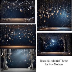 beautiful celestial theme for new mothers