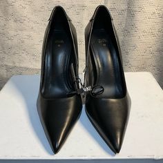 Size: 5 Brand: Zara Brand New Heels With Tags On. No Box Included. Classic Zara Heels With Pointed Toe, Zara Classic Heels For Formal Occasions, Zara Brand, New Heels, Black Shoes Heels, Zara Shoes, Zara Black, Shoes Black, Black Heels