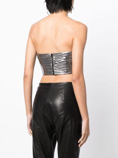 Retrofete Sophia Crop Top - Farfetch All Brands, Great Deals, Crop Top, Crop Tops, Silver