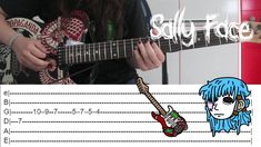 an image of a person playing guitar with the caption saying, salty face on it