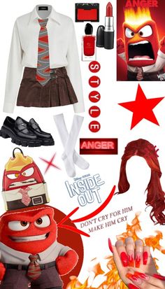 an assortment of items from the angry birds movie including shoes, socks, and lipstick