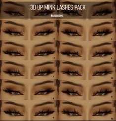 the step by step guide for how to create an eye makeup look with mink lashes