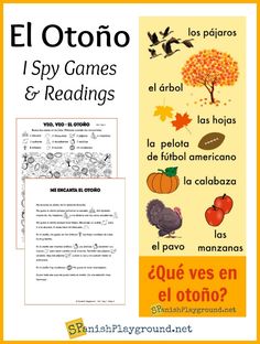 the spanish version of el otonoo, i spy games and readings