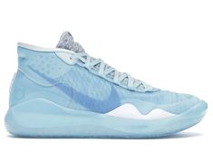 Nike KD 12 Blue Glaze Pastel Basketball Shoes, Blue Volleyball Shoes, Colorful Basketball Shoes, Cute Basketball Shoes, Vball Shoes, Basketball Shoes Women's, Vb Shoes, Bball Shoes, Blue Shoes Women