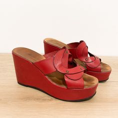 Robert Clergerie Red Platform Sandals Sz 7.5 Still In Perfect Condition. Really Comfortable. Red Platform Sandals, Red Platform, Robert Clergerie, Platform Sandals, Size 7, Women Shoes, Sandals, Red, Women Shopping