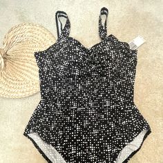 New Calvin Klein One-Piece Swimsuit Black Printed White Geometric Plus Size 16 New With Tags Excellent Condition Wide Strap Plus Size Calvin Klein Swimwear For Summer Pool, Calvin Klein Summer Swimwear For Pool, Calvin Klein Swimwear For Summer Beachwear, Calvin Klein Beachwear Swimwear For Summer, Calvin Klein Summer Poolside Swimwear, Calvin Klein Summer Beachwear Swimwear, Calvin Klein Beachwear, Calvin Klein Beachwear For Poolside, Calvin Klein Swimwear For Beach Season