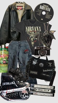 Stile Punk Rock, Styl Grunge, Outfits Retro, Punk Vintage, Funky Outfits, Punk Outfits, Swaggy Outfits