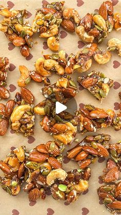 Caramel Clusters, Granola Bar, Healthy Snack Options, Baking Tray, Granola Bars, Pumpkin Seeds, Parchment Paper, Sesame Seeds, Tray Bakes