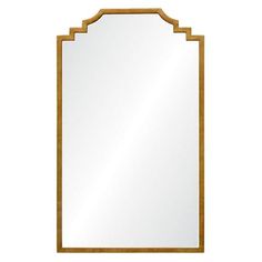 an ornate wooden frame mirror on a white background