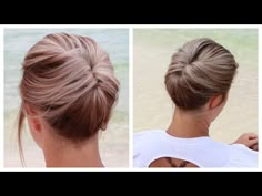 This is DIY hair video is wild with over 7 million views somebody was able to pull this off. We were mesmerized watching these braided DIY hair styles. Who can do this? These guys can. If you. Have short to medium length hair you may be inspired to try this. French Rolls, Hairstyles Buns, Summer Hair Styles, Short To Medium Hair, Another Braid, Short Hair Updo Tutorial, Easy Hair Updos, Medium Short Hair, Long Hair Updo