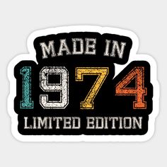 made in 1971 limited edition sticker