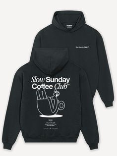 Limited Slow Sunday Coffee Club Heavy Oversized Hoodie Oversized Longsleeve, Slow Sunday, Sunday Coffee, Coffee Club, Hoodie Oversize, The Cult, The Minimalist, Cool Hoodies, Find Your Style