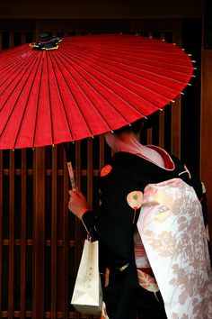 Japanese Parasol, Japanese Umbrella, Kimono Japan, Memoirs Of A Geisha, Geisha Art, Umbrella Art, Asian Inspiration, Red Umbrella, Jung Yong Hwa