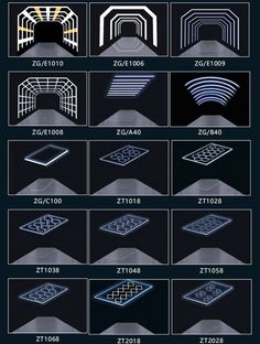 an image of different types of lighting fixtures