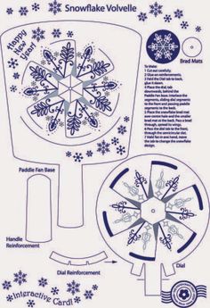 the instructions for how to make a snowflake vovele