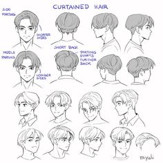 the different hairs styles for men and women in their own hair style, from front to back