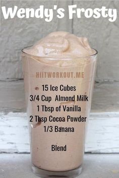 the protein shake recipe is displayed in an instagramtion on her twitter account, which features information about it