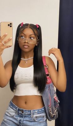 Get Your Brunette Locks Ready for Fall 2023 Y2k Hairstyles, Peinados Fáciles Para Cabello Corto, 90s Hairstyles, Front Lace Wigs Human Hair, Straight Human Hair, Baddie Hairstyles, Grunge Hair, Black Girls Hairstyles, Aesthetic Hair