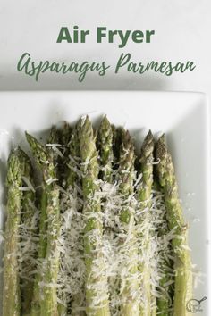 asparagus with parmesan cheese on top