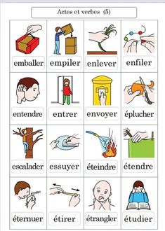 the words in french are used to describe different things