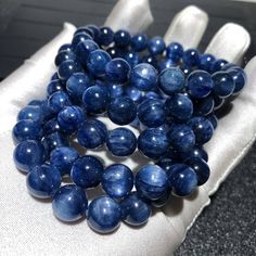 Use coupon code BESTDEAL1 for order over $250 will get 30% off discount, Thank you! Use coupon code BESTDEAL1 for order over $250 will get 30% off discount, Thank you! ★ SUPERIOR QUALITY: Natural AAAAA Quality Round Shape Bracelet Highly Polished Loose Gemstone Beads for Jewelry Making Designs ★QUALITY CONTROL: Each strands are carefully HAND picked and seleted for quality control. ★SHIPPING: All of my inventory ship out from Hong Kong or Guangzhou via DHL Or EUB Which is Post office First Class Sapphire Beaded Bracelets With Natural Round Beads, Handmade Sapphire Color Bracelets With Round Beads, Sapphire Gemstone Beads Bracelets, Kyanite Bracelet, Blue Kyanite, Healing Energy, Beads Bracelet, Energy Healing, Jewelry Making Beads