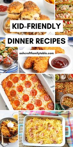 kid - friendly dinner recipes that are easy to make and delicious