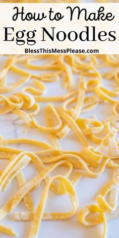 how to make egg noodles in less than 10 minutes