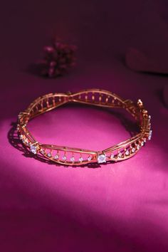 Diamond Bangles Indian, Diamond Kada, Gold Magic, Pearl Bangles, Platinum Jewellery, Designer Bangles, Jewellery Stand