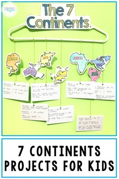 the 7 continentss project for kids with text overlay