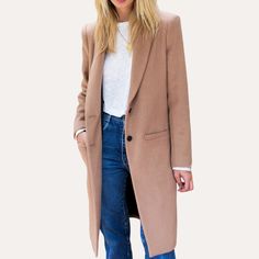 If you don't have a Camel Coat as a wardrobe staple yet, this is the one to get. This jacket style and color combo has been an obsession of mine. It elevates every fucking look you're wearing period. Fully Lined Dry Clean Made in NYC SIZING GUIDE SIZE 00 -Center Back 28 1/2”, Cross Shoulder 14 3/4”, Bust 35”SIZE 0 -Center Back 28 3/4”, Cross Shoulder 15”, Bust 36”SIZE 2 -Center Back 29”, Cross Shoulder 15 1/4”, Bust 37”SIZE 4 -Center Back 29 1/4”, Cross Shoulder 15 1/2, Bust 38”SIZE 6 -Center Ba Tailored Coat, Camel Coat, Color Combo, Blue Velvet, Jacket Style, Color Combos, Wardrobe Staples, Duster Coat, Camel