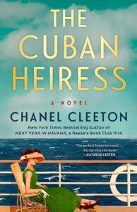 the cuban heir by chanel cleton is shown in front of an ocean view