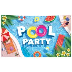 PRICES MAY VARY. XTRALARGE - 72x44 INCH : Looking for relaxing time decoration? Life looks better from a lounge chair in this swimming party backdrop which is xtralarge, 72x44 inch with life like colors. The Large birthday pool party banner can be noticed from distance, it is ideal for the beach party decorations, pool party decorations, luau party decorations, etc. create a ideal summer backdrop for pool party, and create a splash at your next summer banner decorations with our vibrant,fun pool Swim Party Decorations, Pool Party Sign, Pool Party Backdrop, Teen Pool Parties, Summer Pool Party Decorations, Summer Backdrop, Flamingo Party Decor, Pool Party Supplies, Pool Party Games