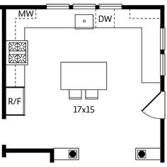 the floor plan for a small apartment